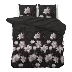 Sleeptime Dark Flower dekbedovertrek