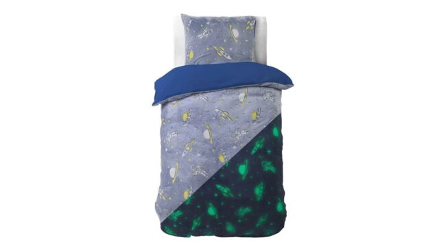 Sleeptime Glow in the dark Space dekbedovertrek - Afbeelding 2