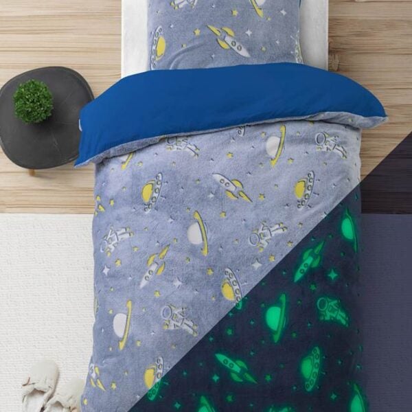 Sleeptime Glow in the dark Space dekbedovertrek