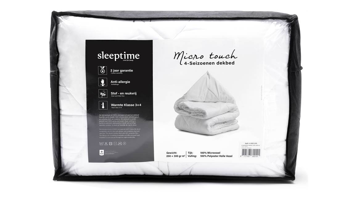 Sleeptime Micro Touch synthetisch 4-seizoenen dekbed - Afbeelding 4
