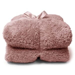 Unique Living Teddy fleece plaid