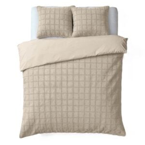 Sleeptime Faux Fur Check dekbedovertrek