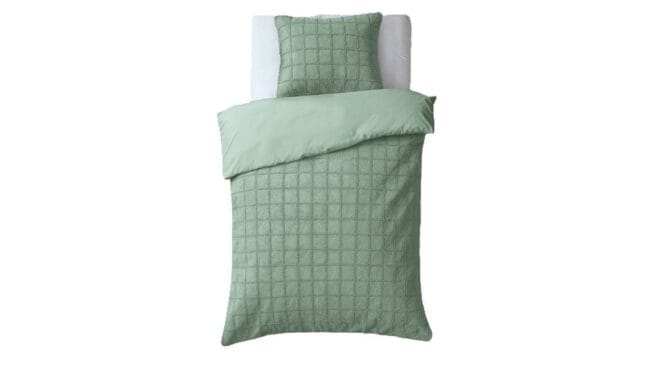 Sleeptime Faux Fur Check dekbedovertrek - Afbeelding 4