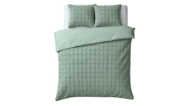 Sleeptime Faux Fur Check dekbedovertrek