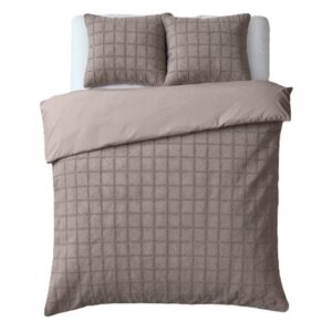 Sleeptime Faux Fur Check dekbedovertrek