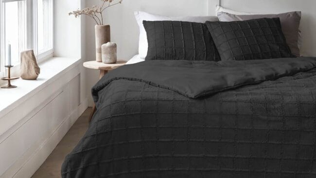 Sleeptime Faux Fur Check dekbedovertrek - Afbeelding 2