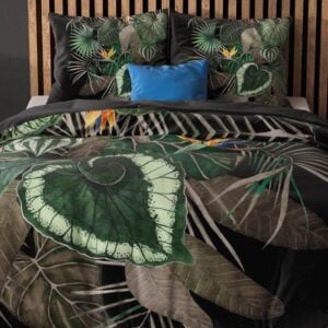Sleeptime Dark Leaves dekbedovertrek