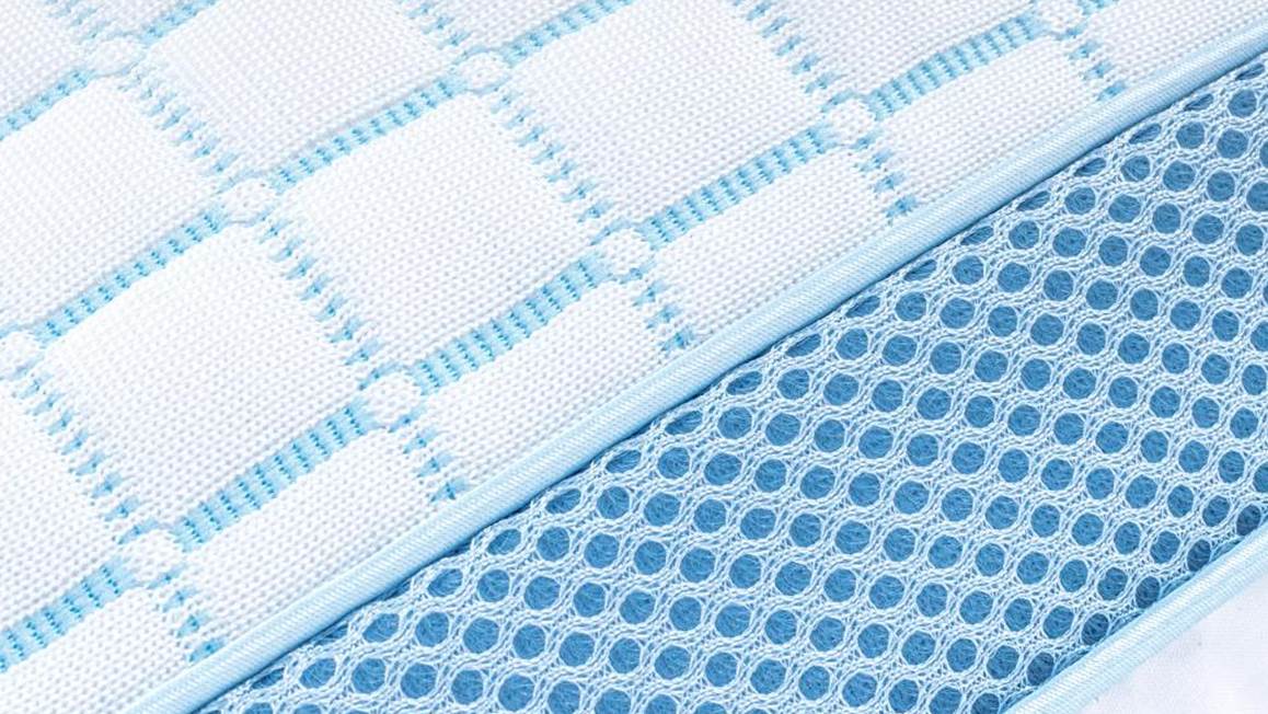 Dreamhouse Blue Cell traagschuim stevig hoofdkussen - Afbeelding 3