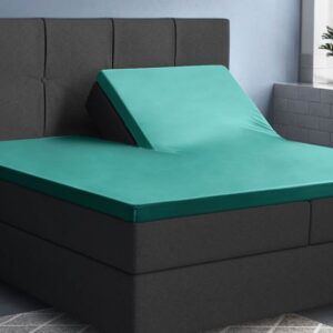 Primaviera Deluxe katoen-satijn split-topper hoeslaken