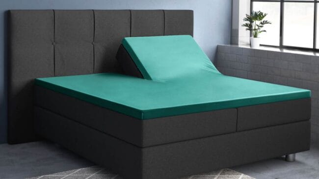 Primaviera Deluxe katoen-satijn split-topper hoeslaken - Afbeelding 2