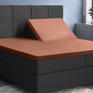 Primaviera Deluxe katoen-satijn split-topper hoeslaken