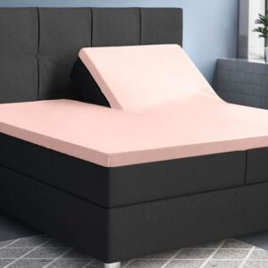 Primaviera Deluxe katoen-satijn split-topper hoeslaken