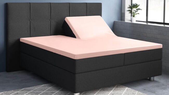Primaviera Deluxe katoen-satijn split-topper hoeslaken - Afbeelding 2
