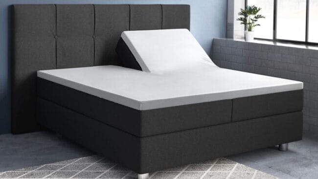 Primaviera Deluxe katoen-satijn split-topper hoeslaken - Afbeelding 2