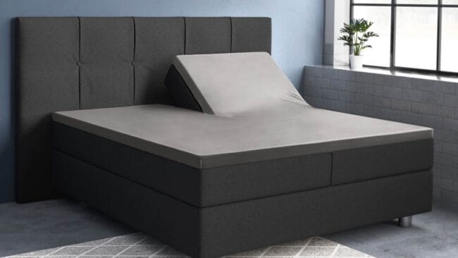 Primaviera Deluxe katoen-satijn split-topper hoeslaken - Afbeelding 2