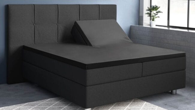 Primaviera Deluxe katoen-satijn split-topper hoeslaken - Afbeelding 2