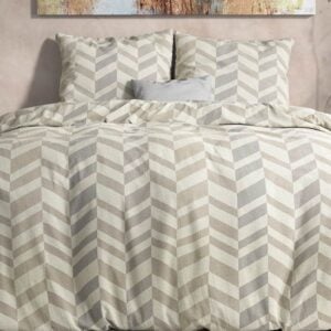 Sleeptime Chevron flanel dekbedovertrek