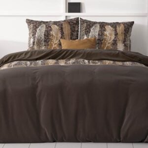 Sleeptime Chocolate Feathers dekbedovertrek